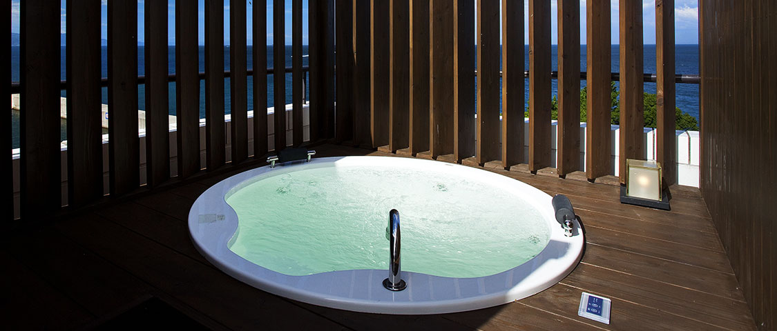 Seaview Spa Terrace Room with open-airbath