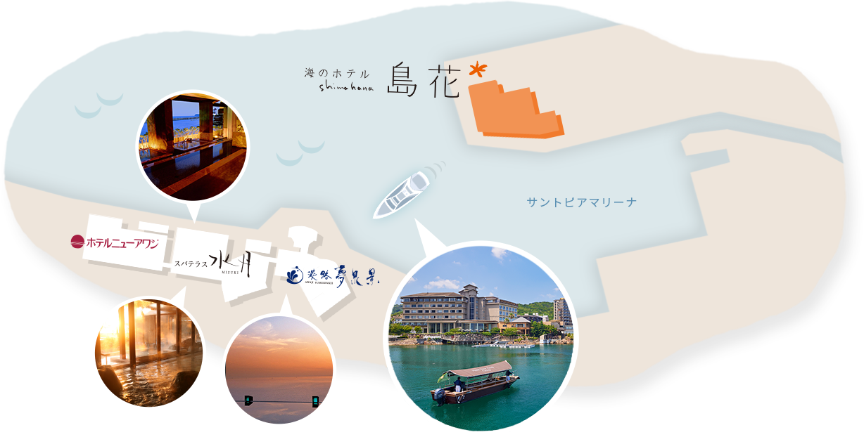 海辺の湯めぐりマップ